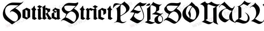 GotikaStrictPERSONALUSE Regular字体转换